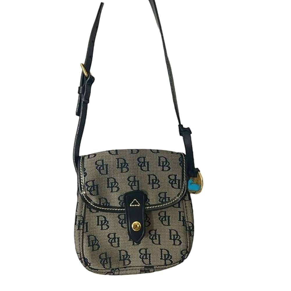 Dooney & Bourke NWOT Small Monogram Black and Gray Shoulder Bag
